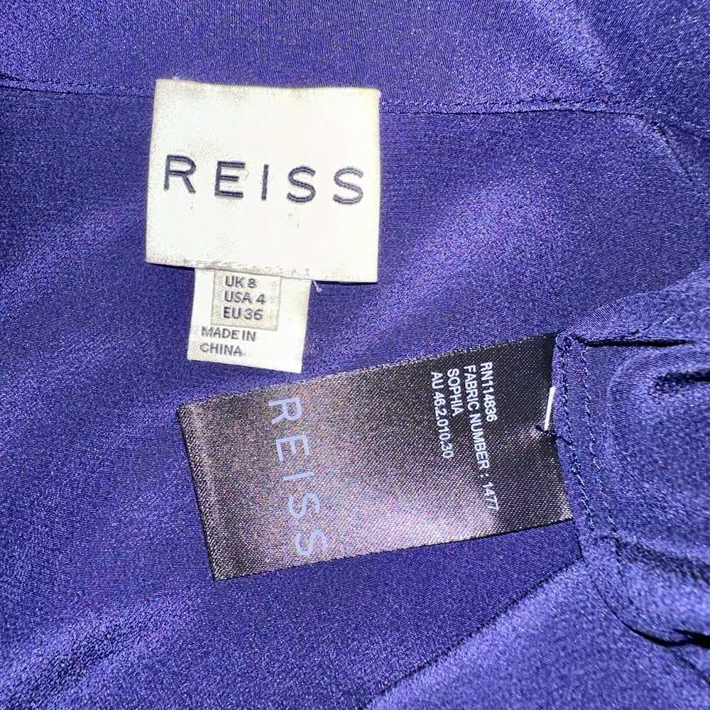 Reiss Silk Navy Blue Blouse - image 6