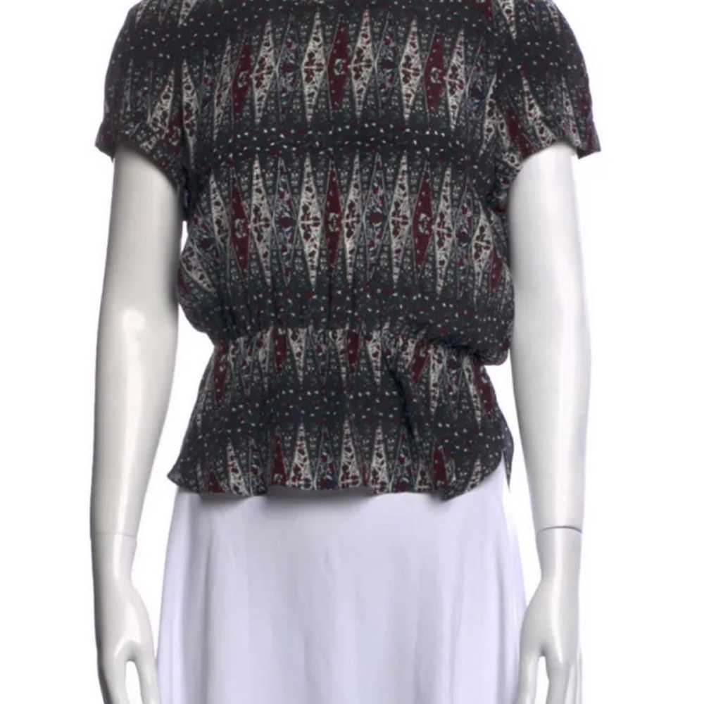 Isabel Marant Etoile silk printed top size S new - image 1
