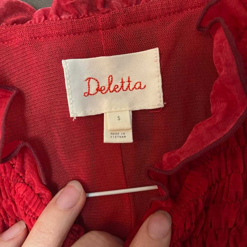 Deletta Red Blouse - image 2