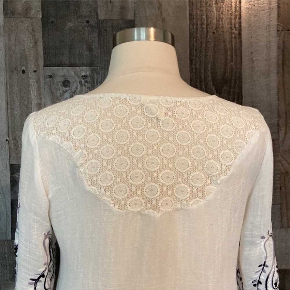 Anthropologie Fig and Flower top large boho flowy… - image 5