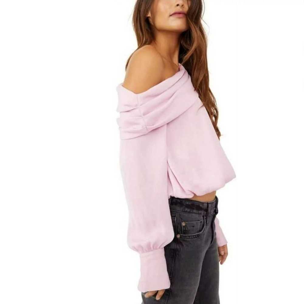 Free People Jenna Off-The-Shoulder Blouse In Moon… - image 3