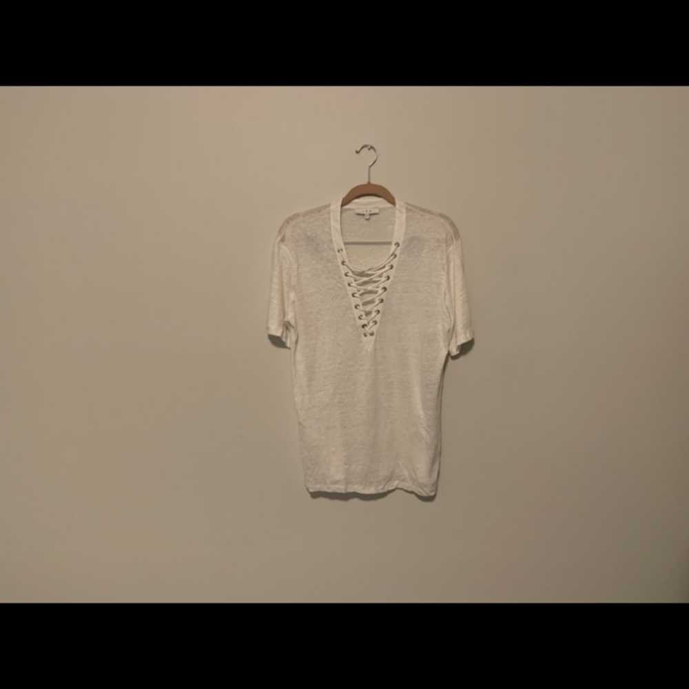 IRO white linen shirt Medium - image 2