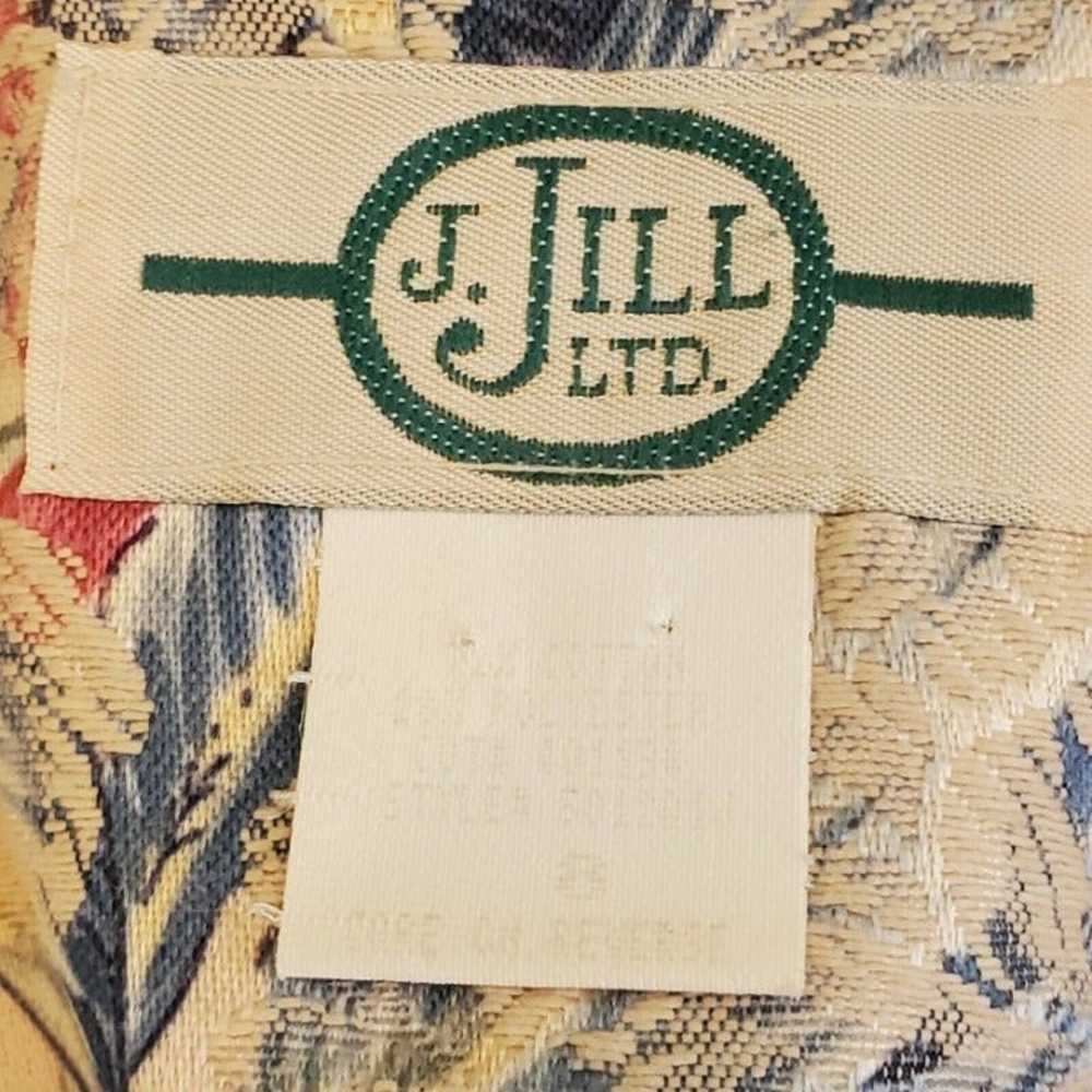 Vintage 80s 90 J Jill Thin Tapestry Floral Jacket… - image 7