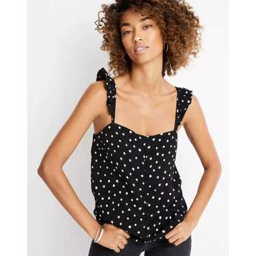 Madewell Ruffle-Strap Cami Top in Painted Dots - image 1
