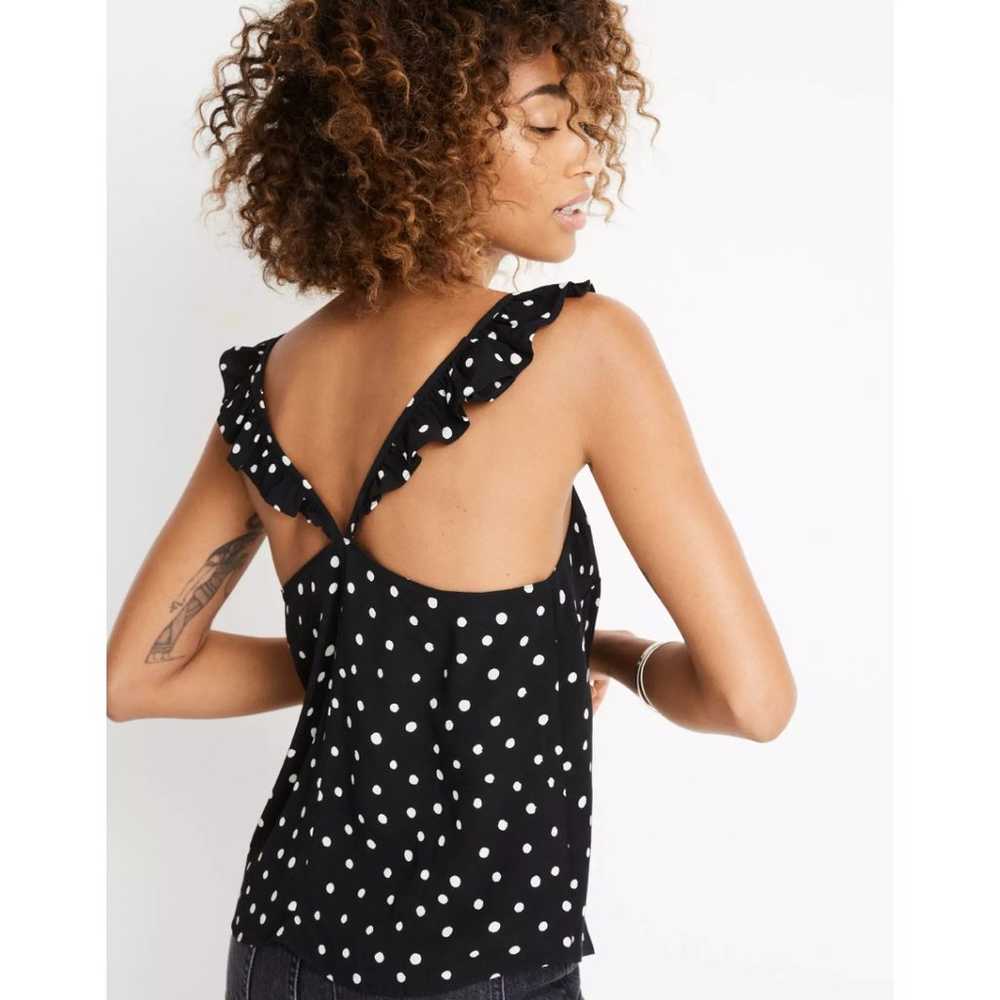 Madewell Ruffle-Strap Cami Top in Painted Dots - image 2