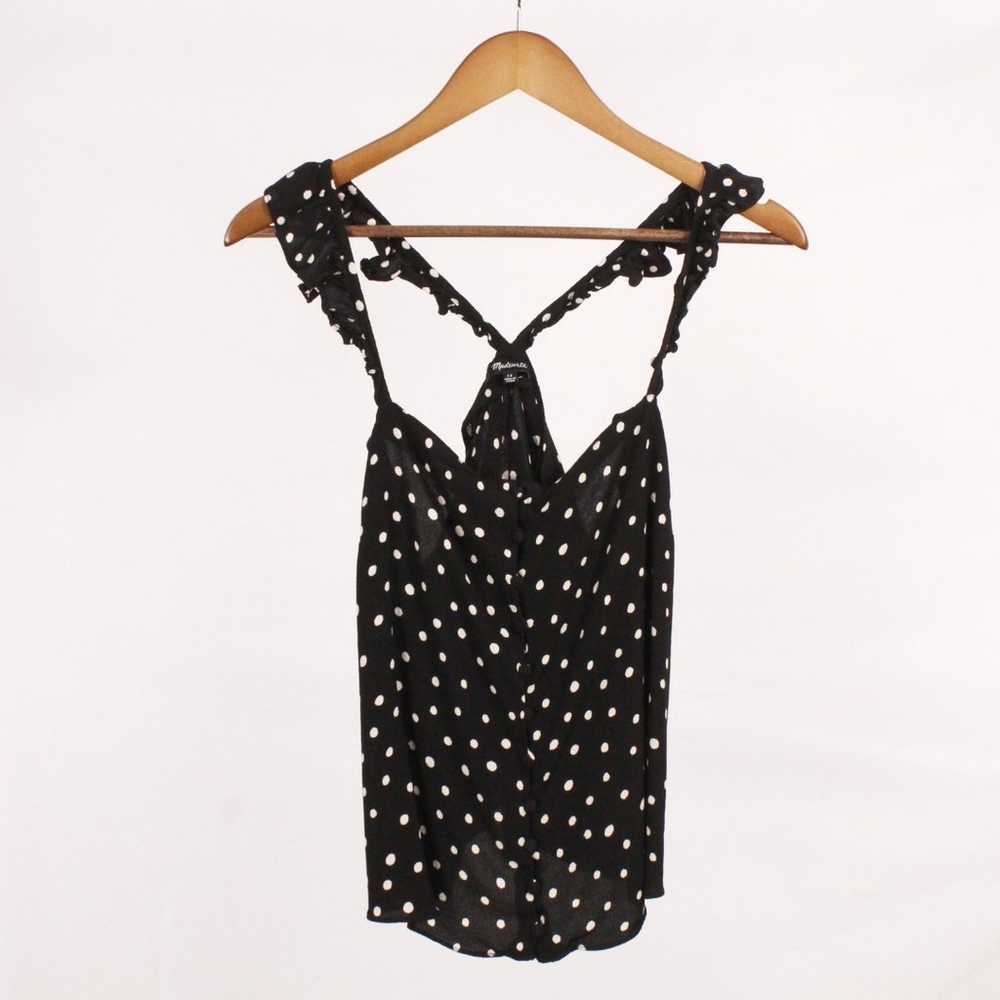 Madewell Ruffle-Strap Cami Top in Painted Dots - image 3