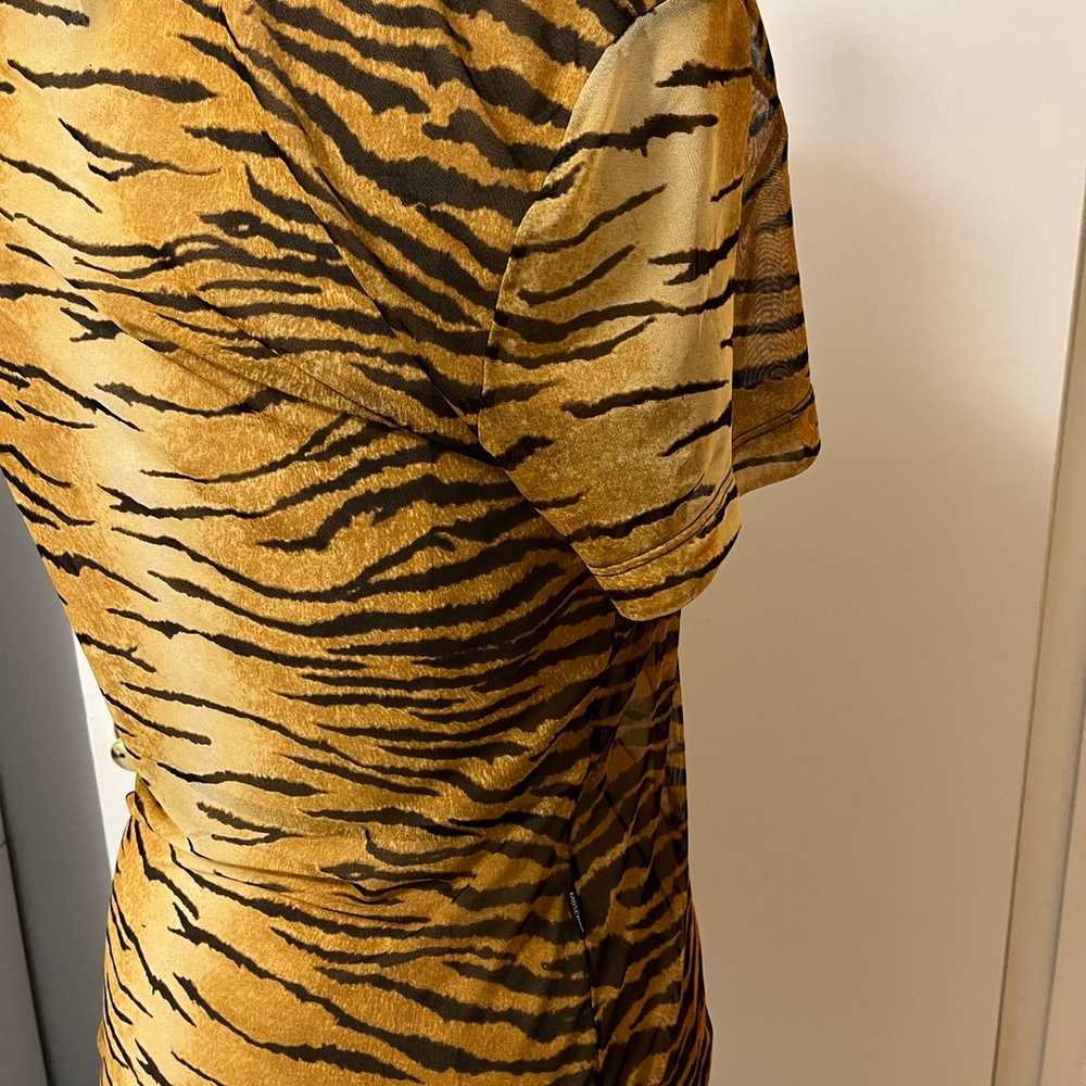 Moschino Jeans Made In Italy Leopard Shirt SZ 14US - image 2