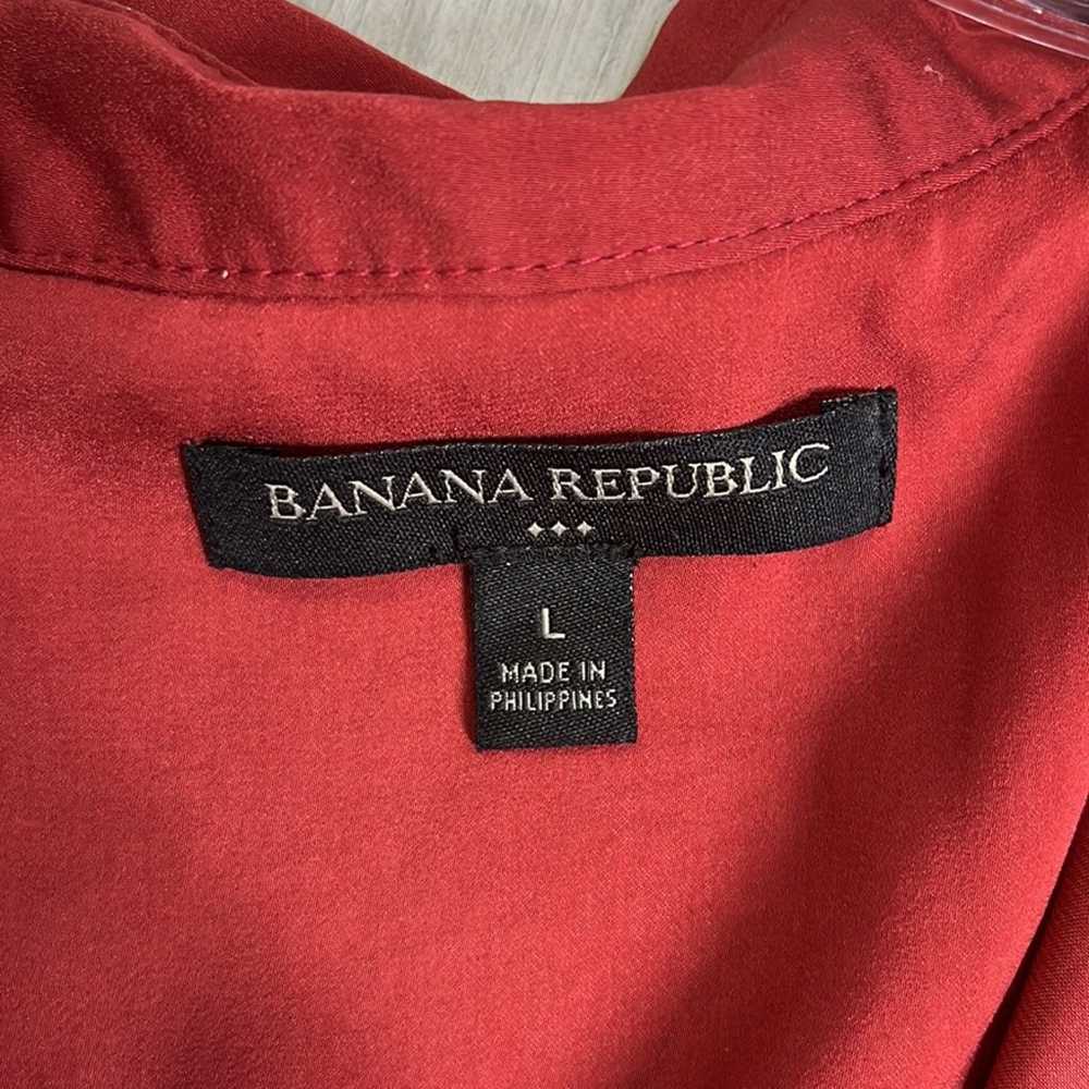 Banana Republic red tank shirt size large - image 4