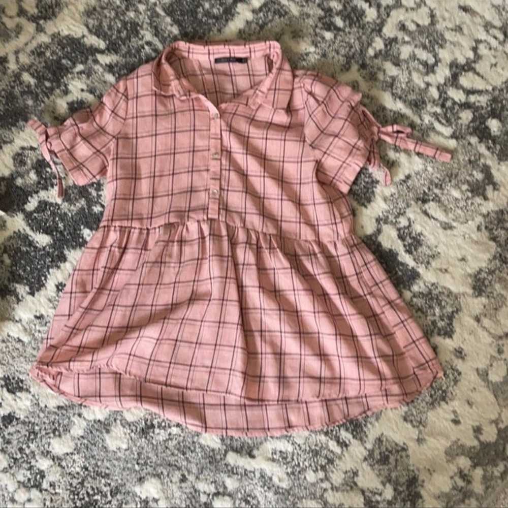 Barbie style plaid baby doll top - image 2