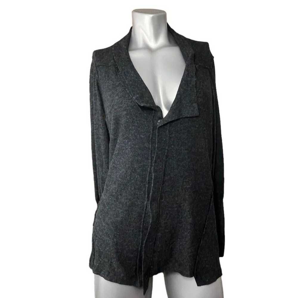 AllSaints Velma Cardigan Sweater Gray Reversible … - image 1