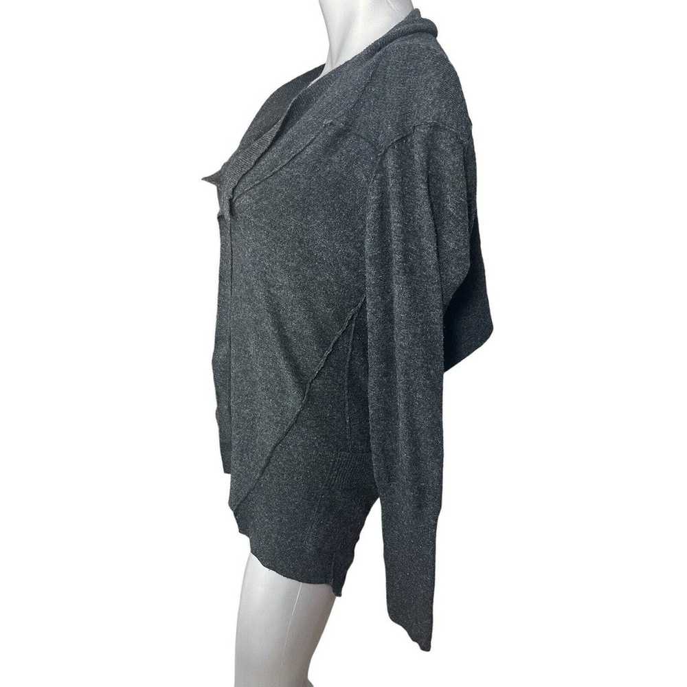 AllSaints Velma Cardigan Sweater Gray Reversible … - image 3