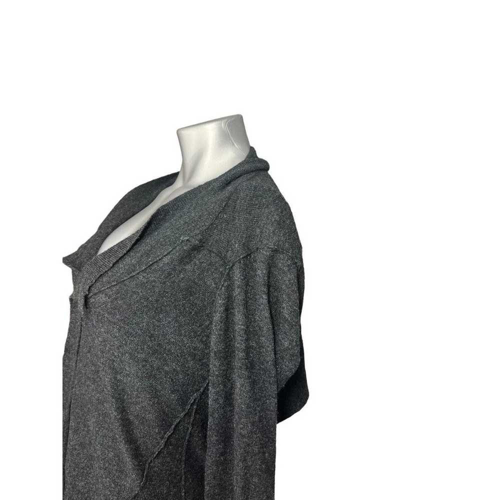 AllSaints Velma Cardigan Sweater Gray Reversible … - image 4