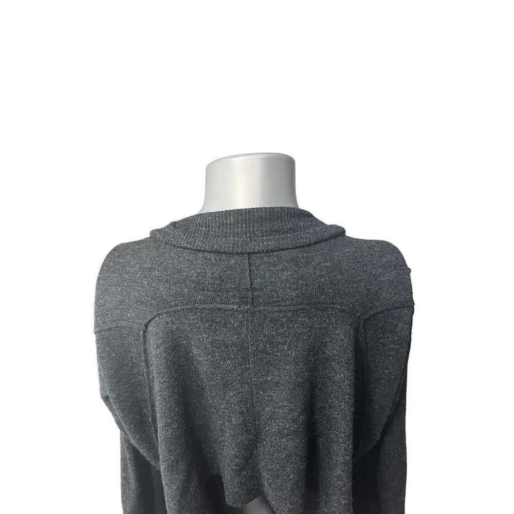 AllSaints Velma Cardigan Sweater Gray Reversible … - image 5