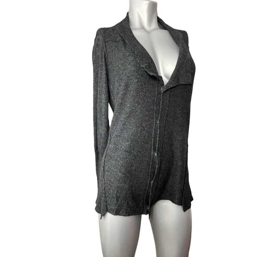 AllSaints Velma Cardigan Sweater Gray Reversible … - image 8