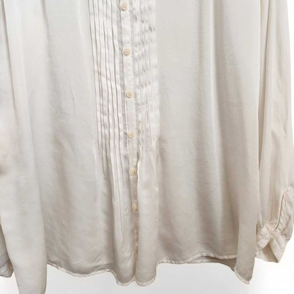 CP shades 100% Silk Pintuck Tunic Shirt Blouse Bu… - image 4