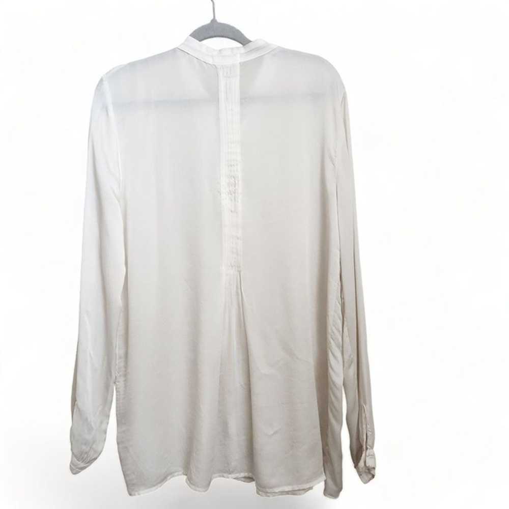 CP shades 100% Silk Pintuck Tunic Shirt Blouse Bu… - image 5