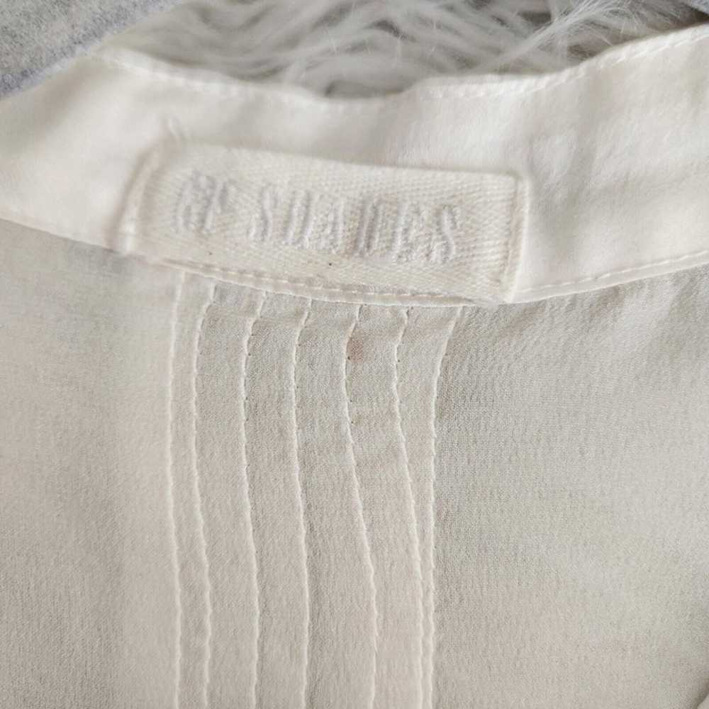 CP shades 100% Silk Pintuck Tunic Shirt Blouse Bu… - image 6