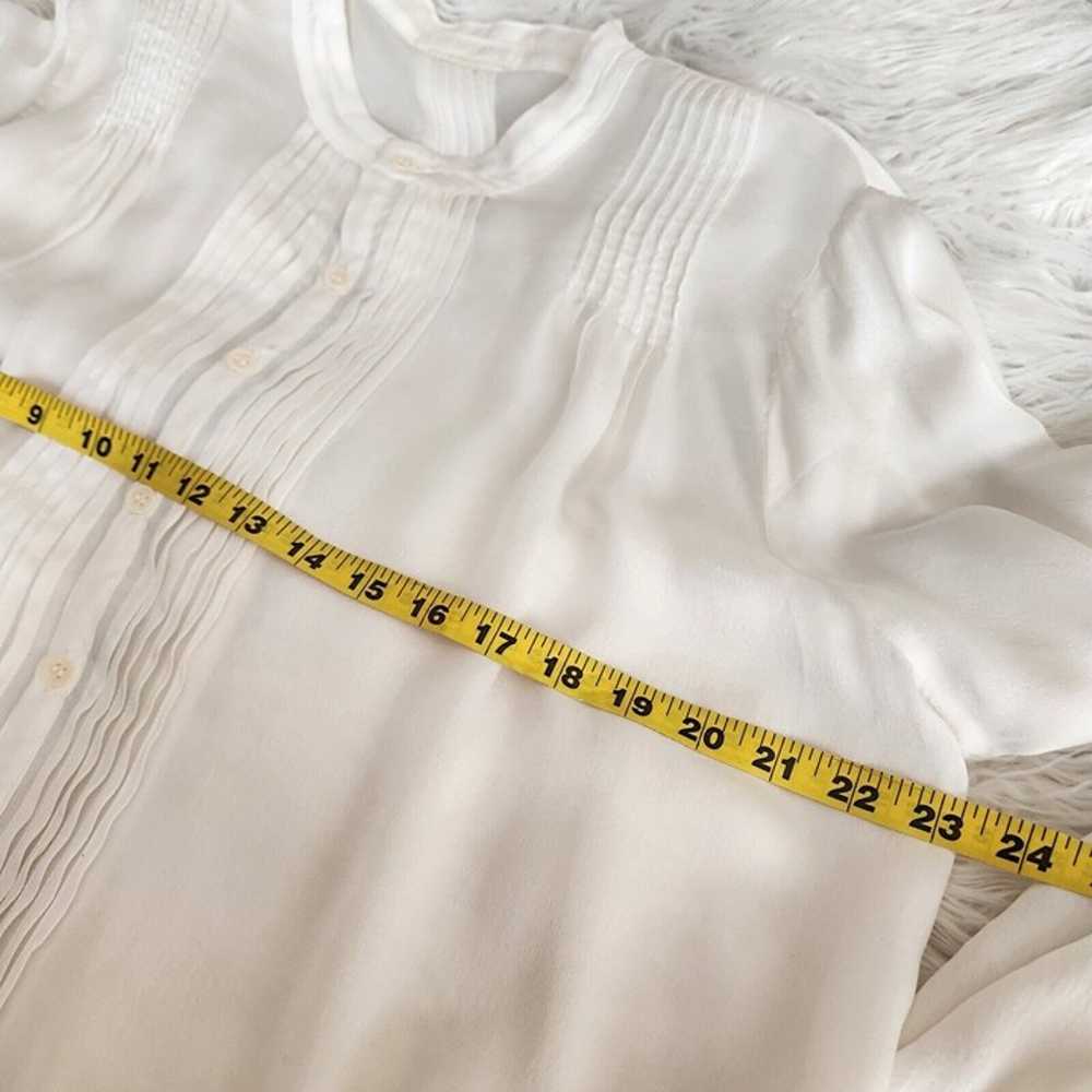 CP shades 100% Silk Pintuck Tunic Shirt Blouse Bu… - image 7