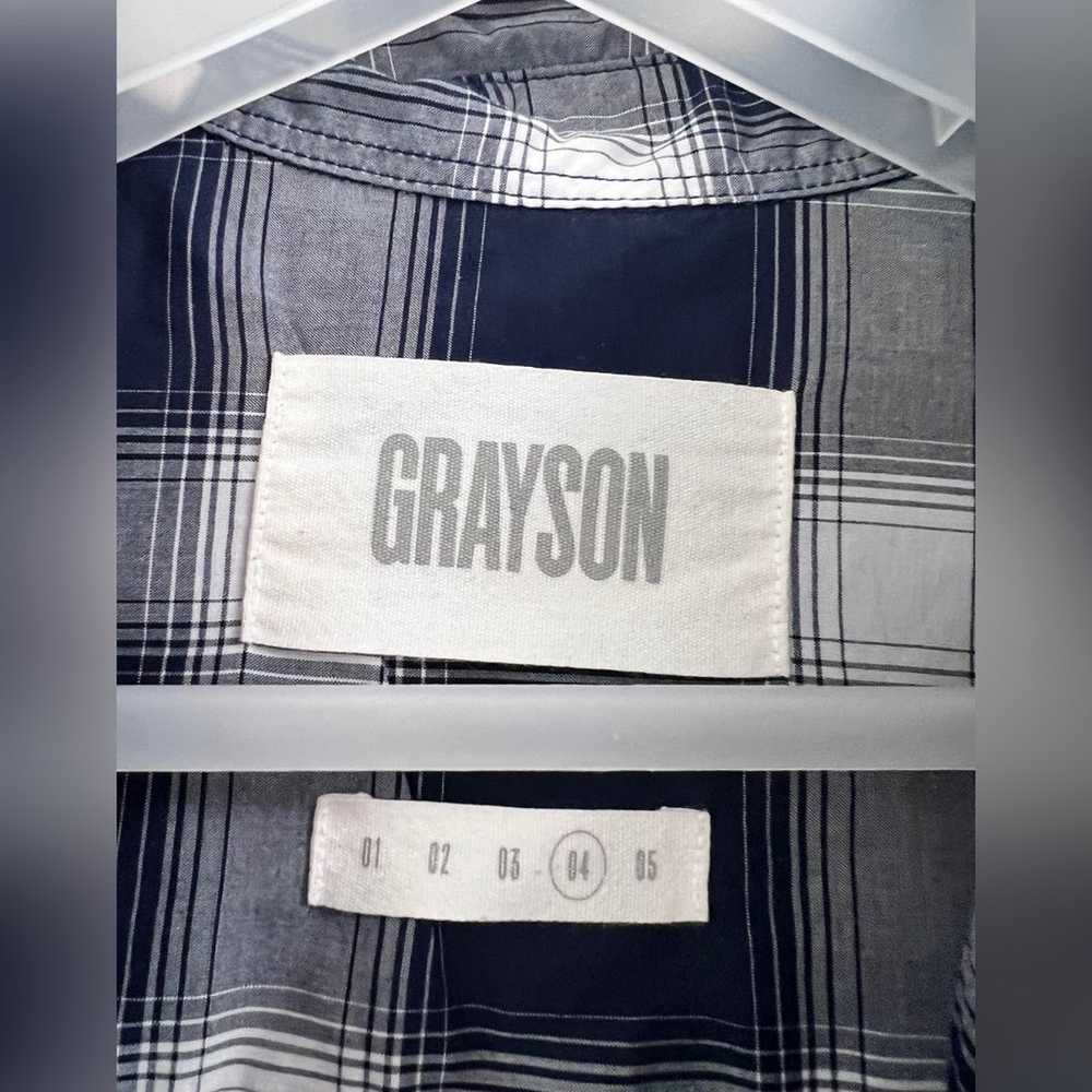 Grayson The Hero Button Up Shirt Blue Lightweight… - image 2