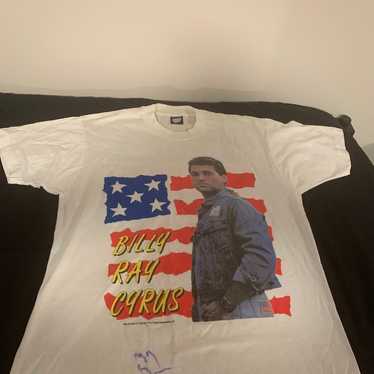 Autographed Billy Ray Cyrus Tshirt - image 1