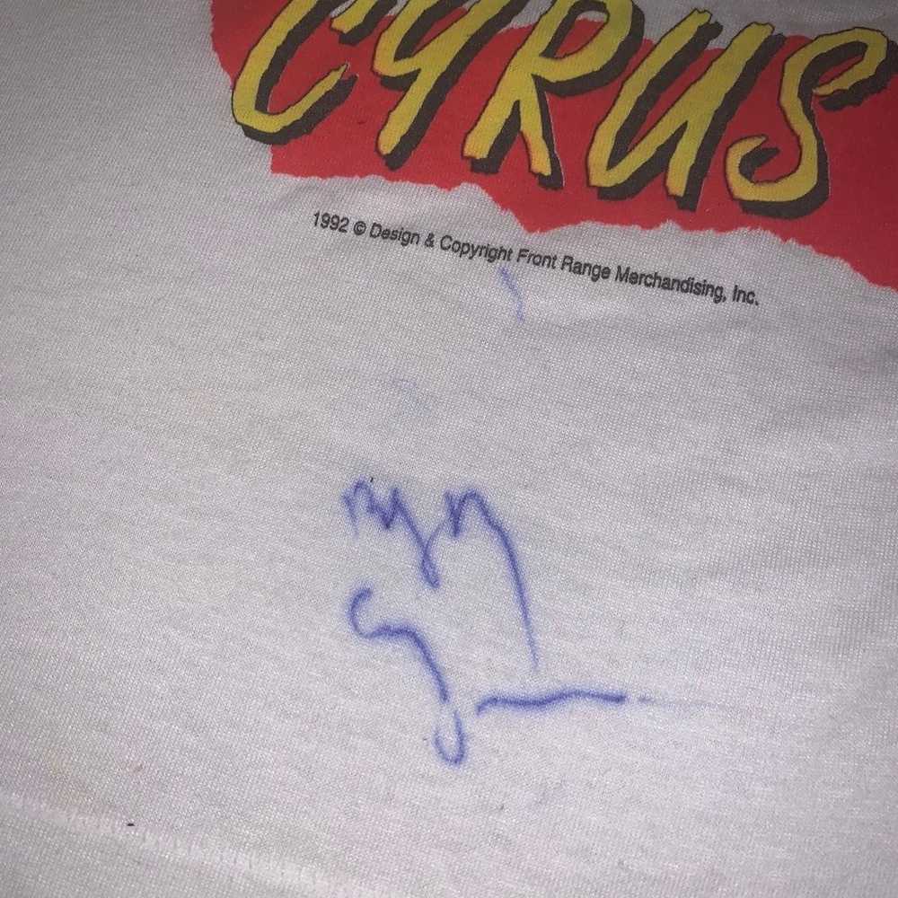 Autographed Billy Ray Cyrus Tshirt - image 2