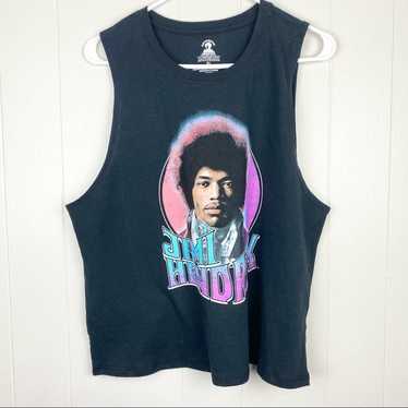 Jimi Hendrix Black Graphic Tank Top Size XL - image 1
