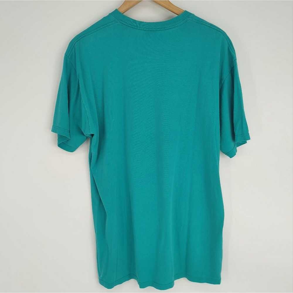 Mickey Mouse Disney Vintage Teal Tee Shirt Retro … - image 3