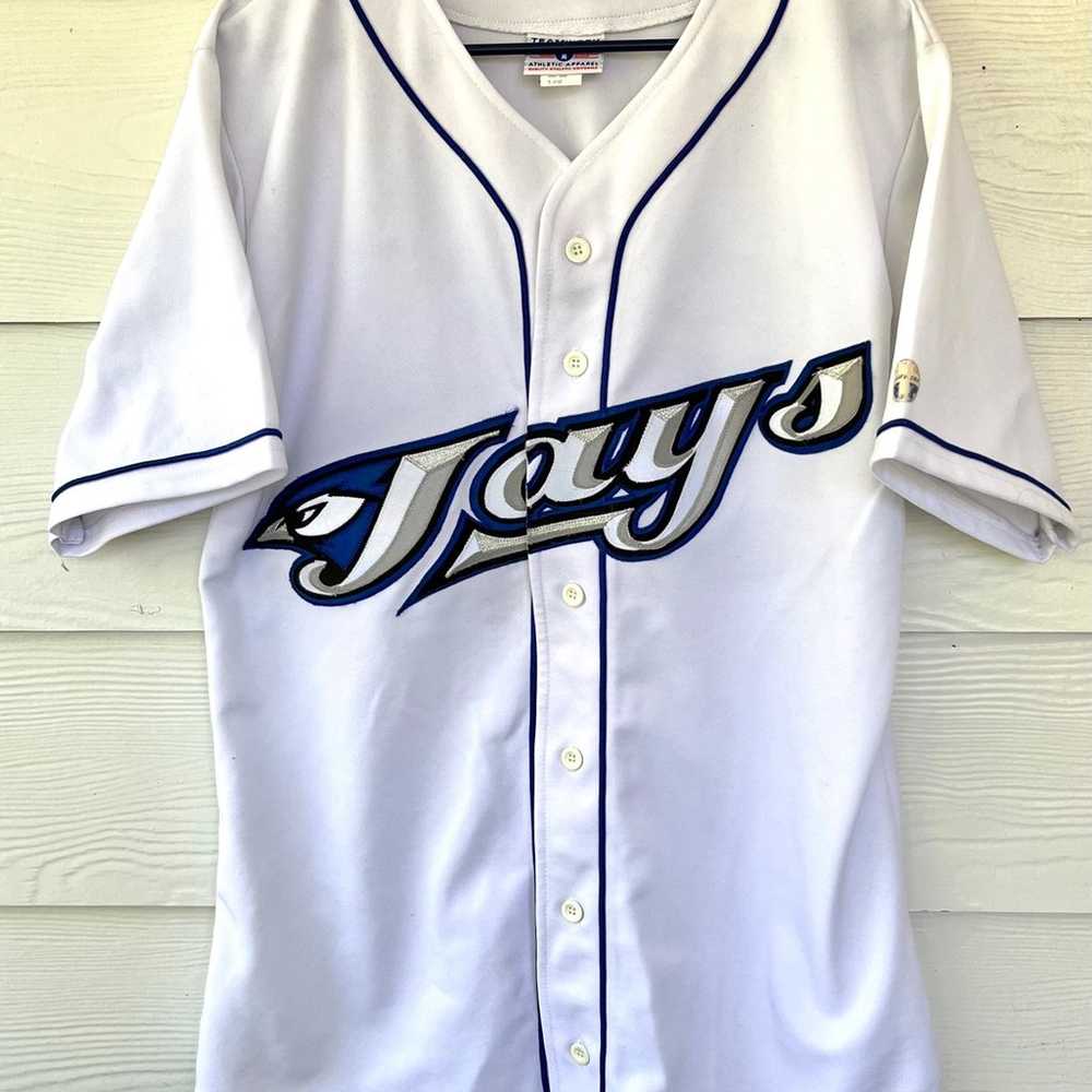 Vintage Rare Toronto Blue Jays Baseball Jersey Te… - image 3