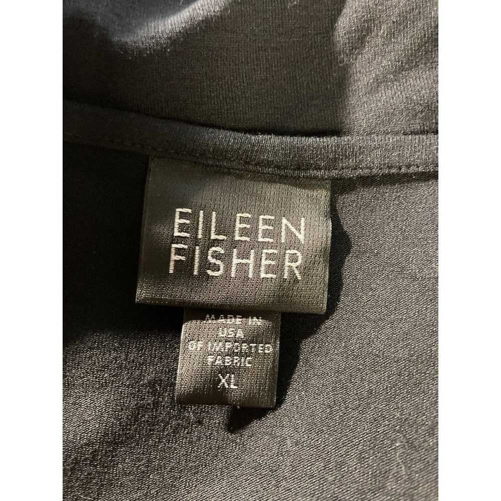 Eileen Fisher XL Black Long Sleeve Rayon Lycra Lo… - image 5