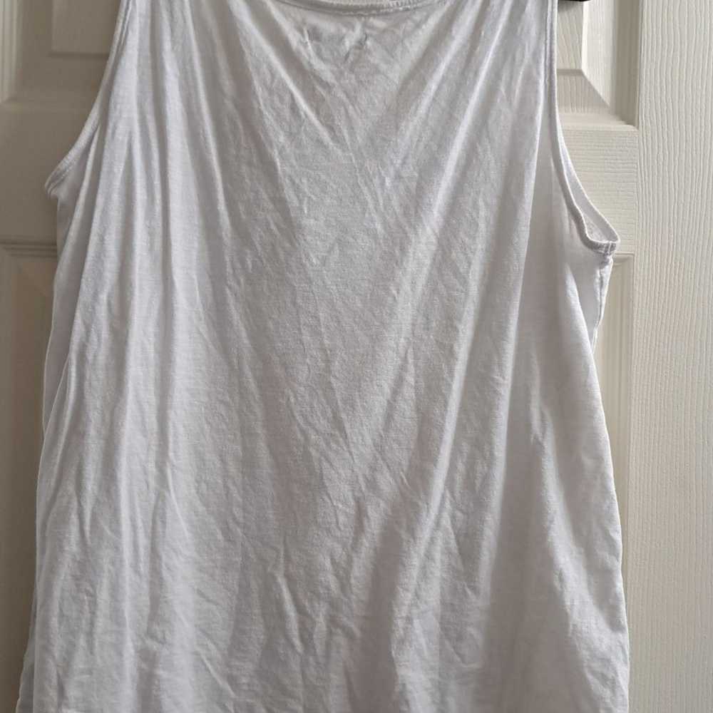 Old Navy • White Y2k Sequin Tank Top Cotton Coast… - image 9