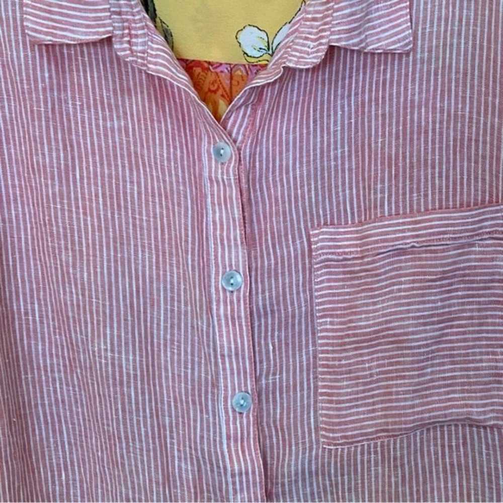 Soft Surroundings Womens Size 3X Linen Stripe and… - image 4