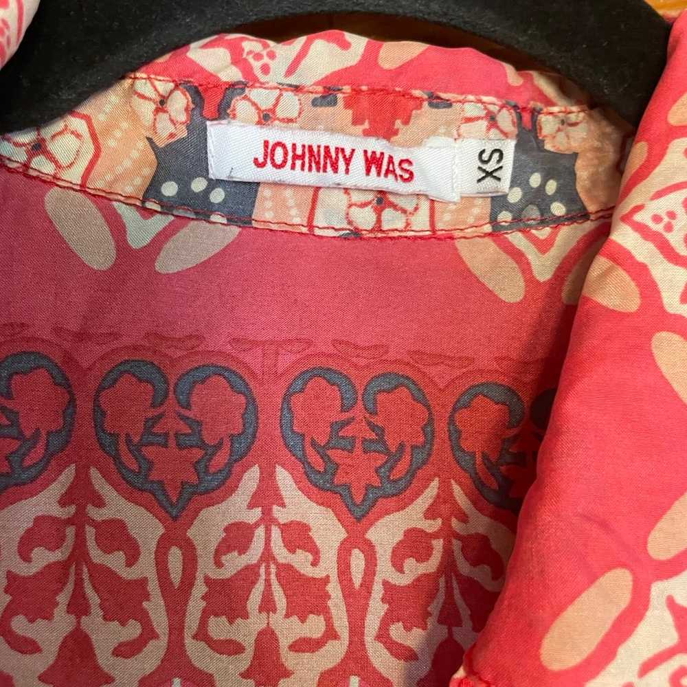 Johnny Was 100% Silk Blouse Size XS - image 4
