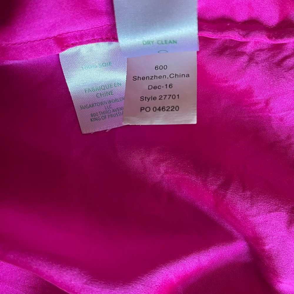 NEW Lilly Pulitzer 100% silk CUT 3/4 SLEEVE size … - image 12