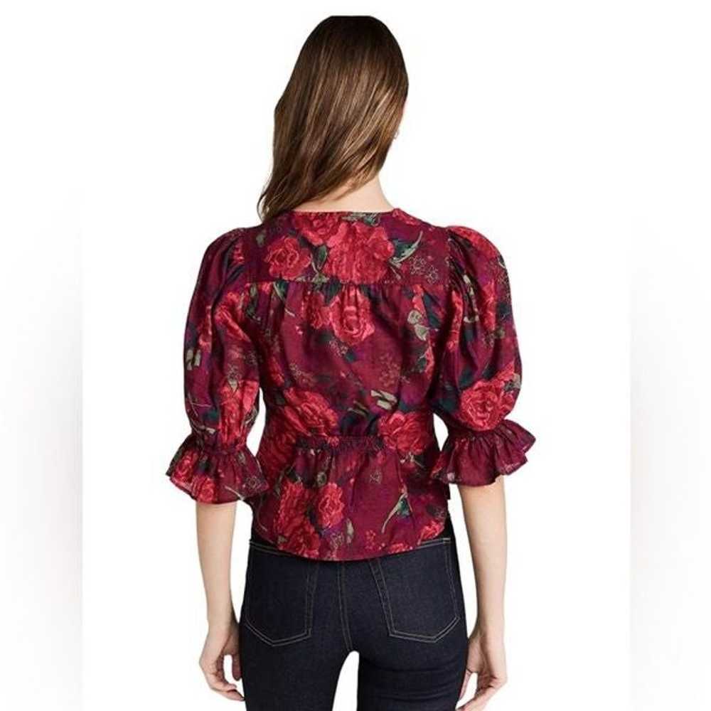 Free People Women's I Found You Printed Blouse Si… - image 4