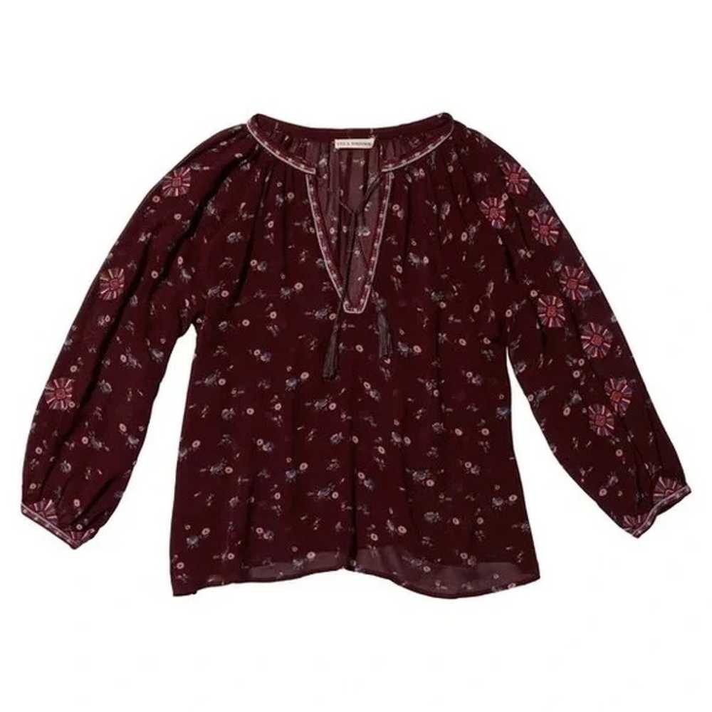 ULLA JOHNSON Lida Blouse In Embroidered Floral Ge… - image 3