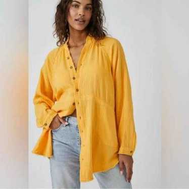 Free People Summer Daydream Oversized Button Down… - image 1