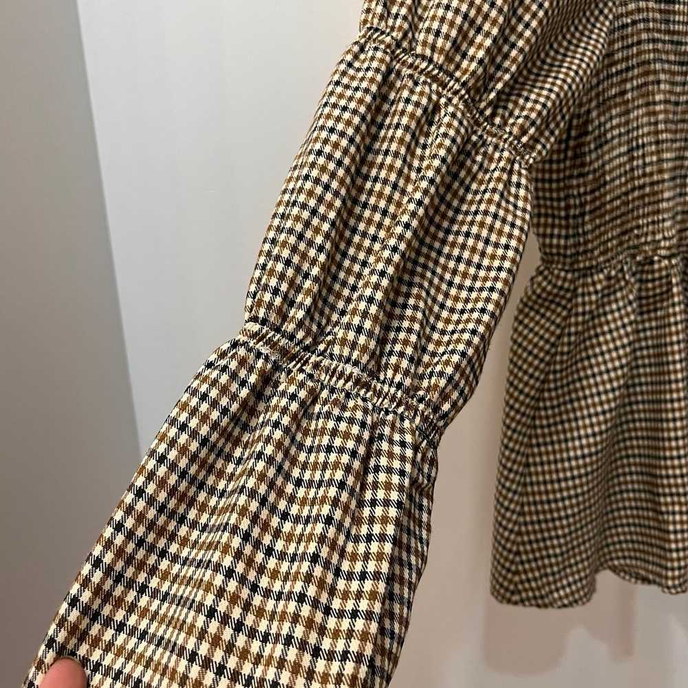 Hayden Los Angeles Checkered Elastic Sleeve Smock… - image 4