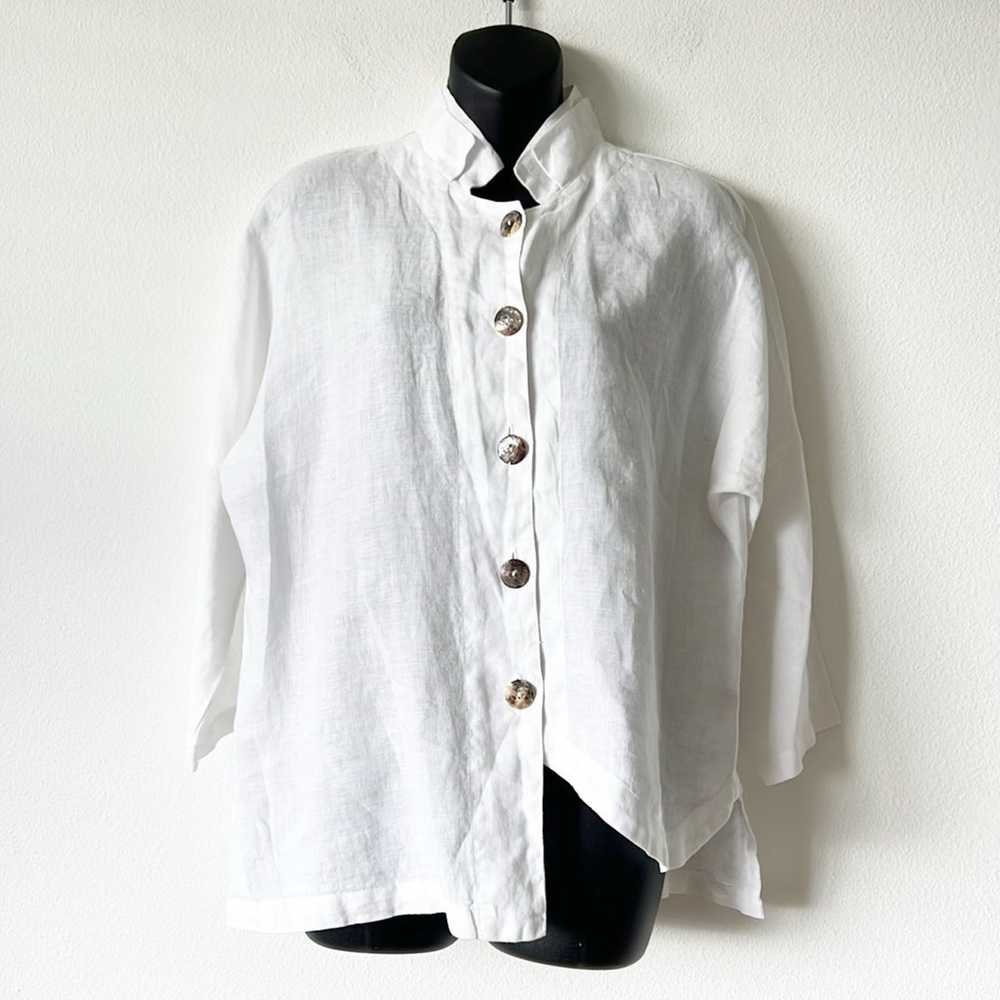CLICK By Color Me Cotton Linen Shirt - image 10