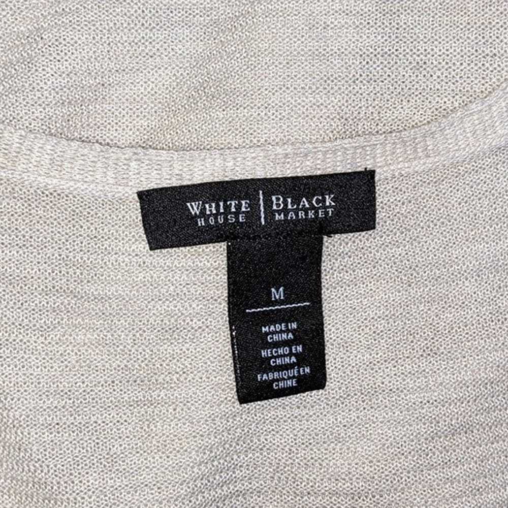 Cream & Tan Sleeveless Tunic by White House Black… - image 4