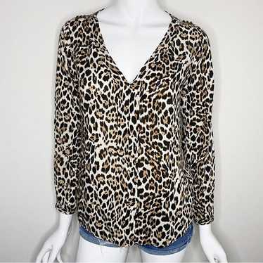 Leopard-print long-sleeved shirt for women - image 1