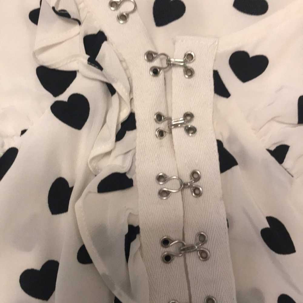 For Love and Lemons super cute top with hearts. S… - image 4