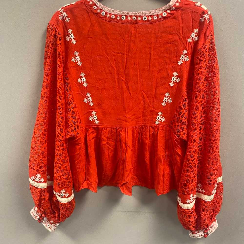 Free People Boogie All Night Boho Blouse Size Med… - image 7