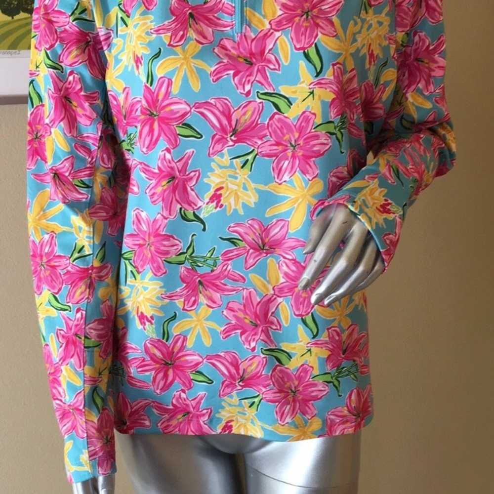 X by Gottex | Floral Golf / Tennis Long Sleeve Pa… - image 3