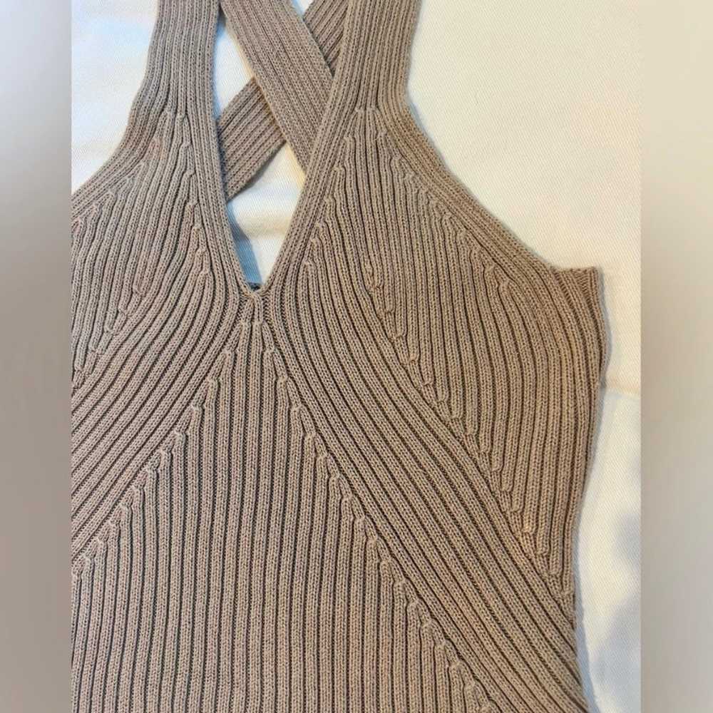 Vintage Giordano Quality Apparel Tan Brown Knit C… - image 2