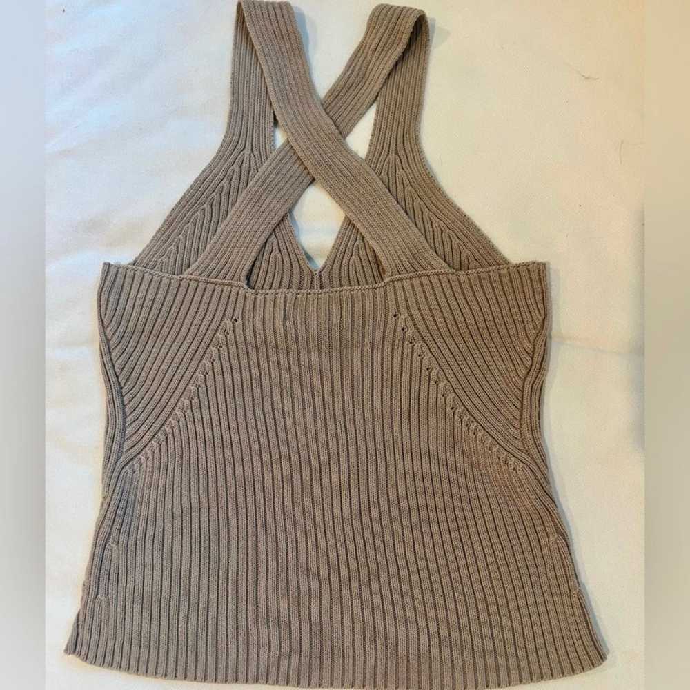 Vintage Giordano Quality Apparel Tan Brown Knit C… - image 4