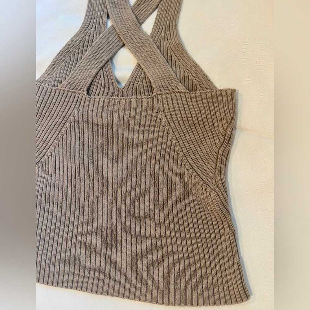 Vintage Giordano Quality Apparel Tan Brown Knit C… - image 5