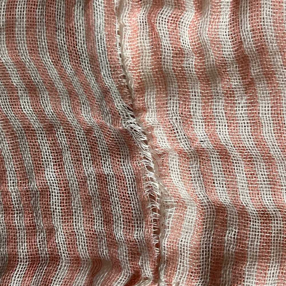 Johnny Was Workshop Pink Striped Embroidered Cott… - image 7