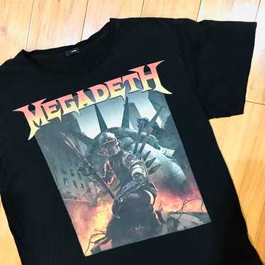 Megadeth rockband rock band tee T shirt top black 