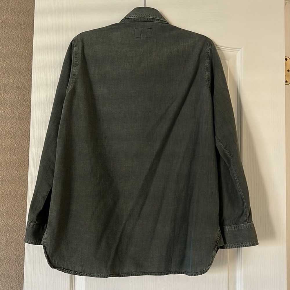 Current/Elliott The Perfect Shirt in Army Green 3… - image 3