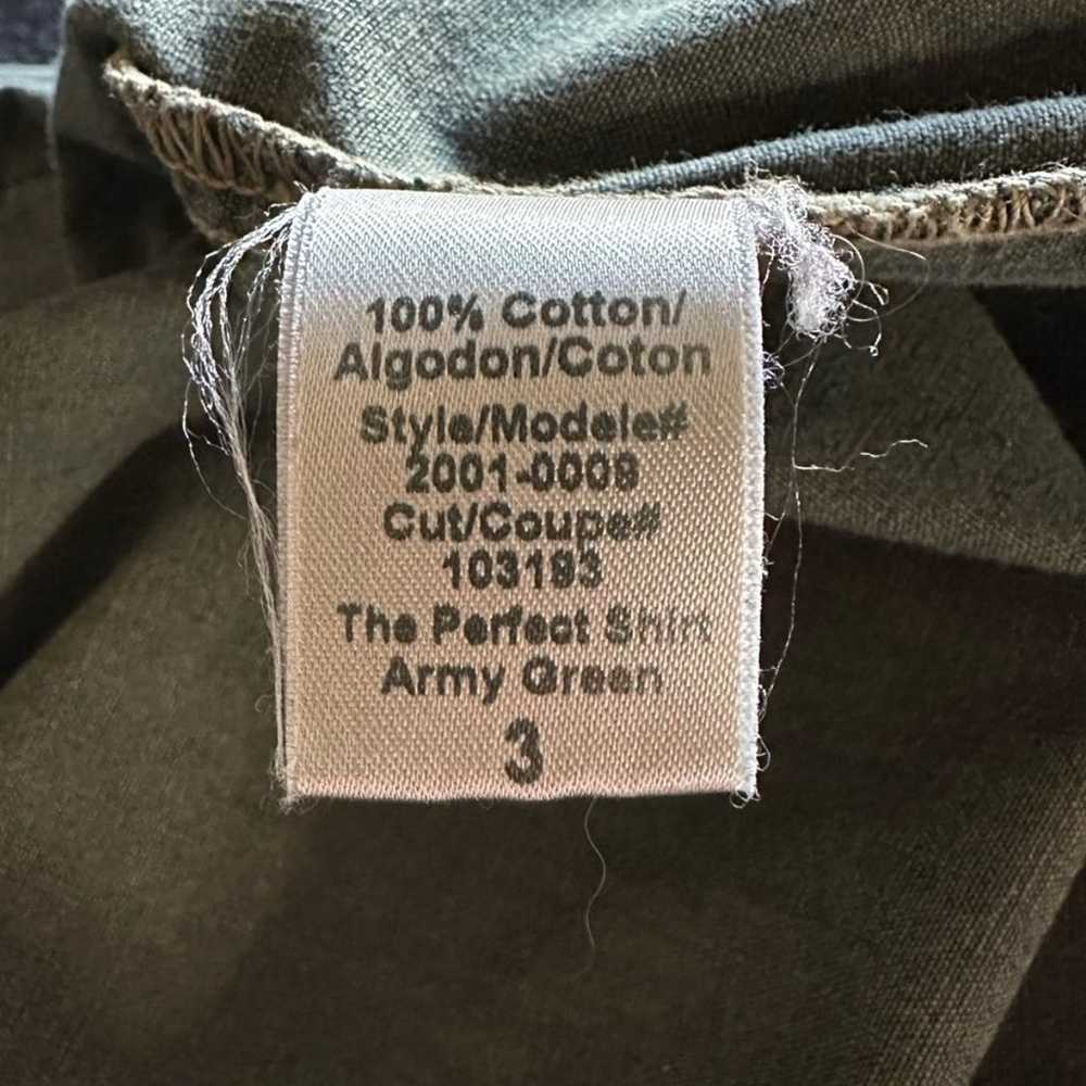 Current/Elliott The Perfect Shirt in Army Green 3… - image 9